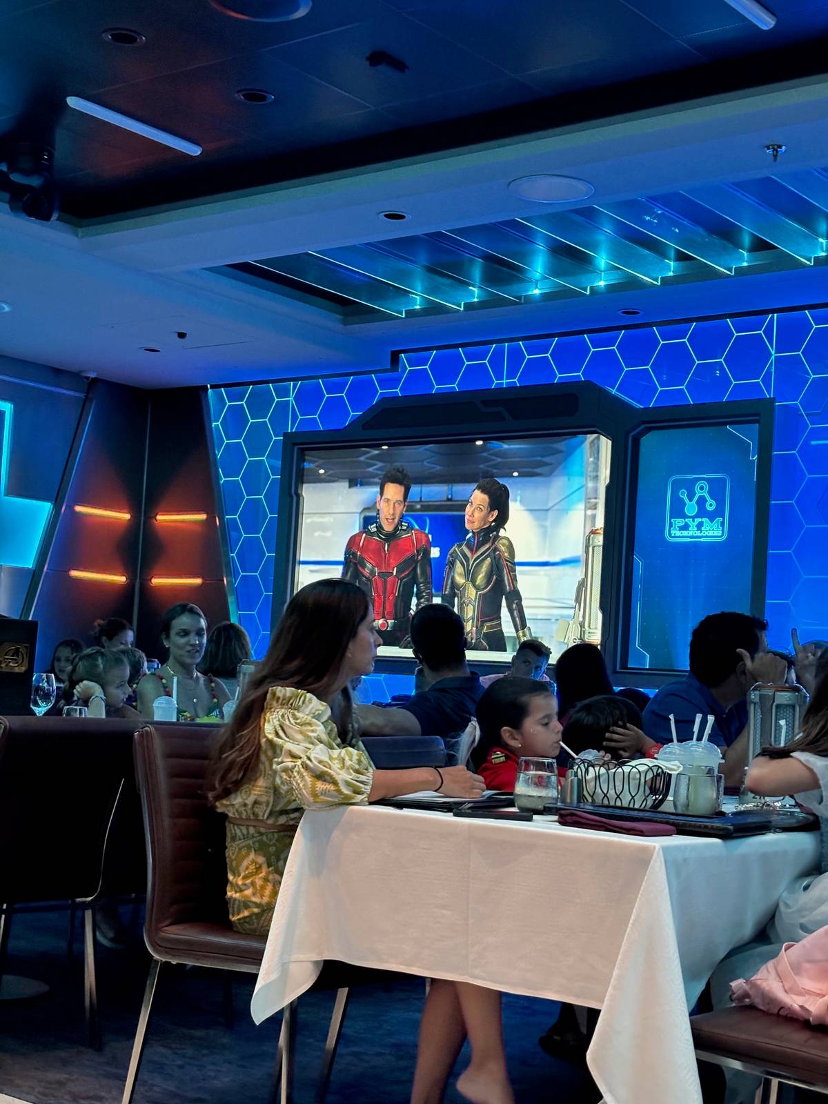 Diners get to be part of the story at Worlds of Marvel.
